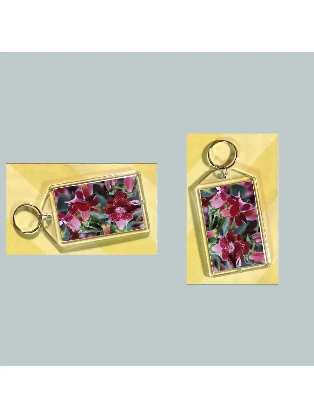 3702 Kohleria Acrylic Keychain | Floral Keychain | Flower Lover Gift